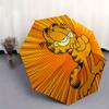 1pc Garfield Comic Circle Umbrella with Plastic Handle,Suitable for All Seasons Home Travel Outdoor UmbrellaM896