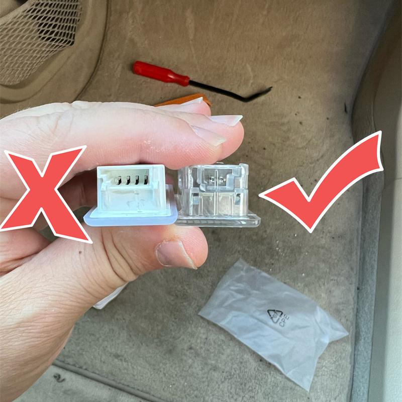 2X LED Courtesy Footwell Under Door Light 63316972605 For BMW 1 3 5 6 7 X Z R50 R52 R53 R55 R56 R57 R58 R59 R60 Mini Cooper MK1