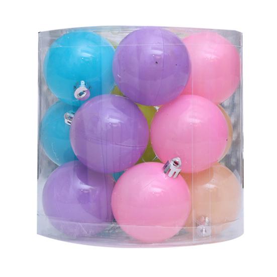 Christmas Ball Ornaments Colored Xmas Tree Hanging Balls Shatterproof Plastic Baubles for Holiday Party Decoration