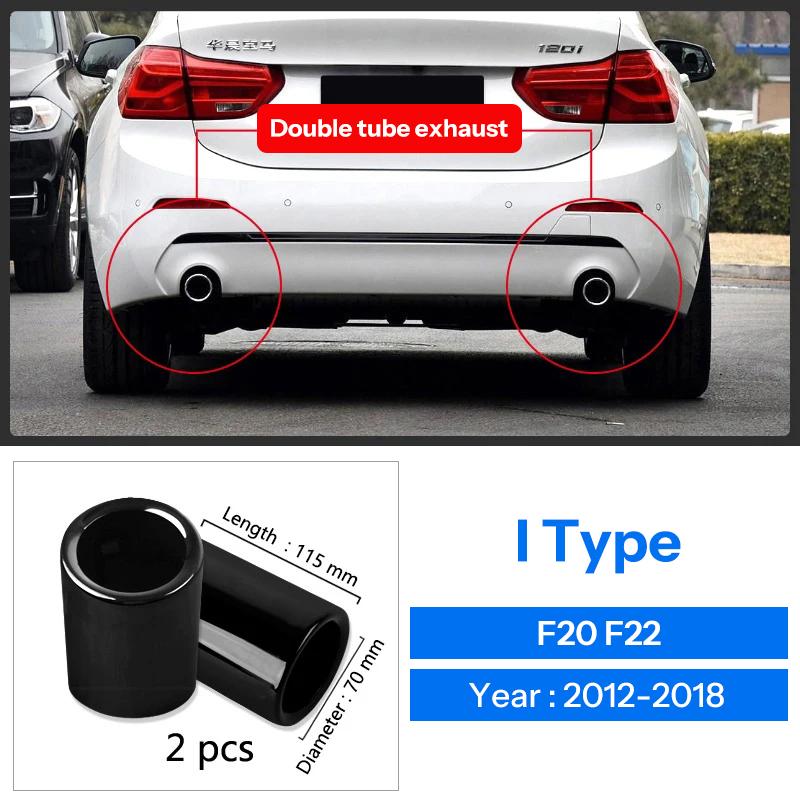 For BMW 1 2 3 4 5 Series X1 3GT F20 F22 F30 F32 F34 F36 F10 F48 Car-Styling Rear Exhaust Pipe Cover Trim Frame Auto Accessories