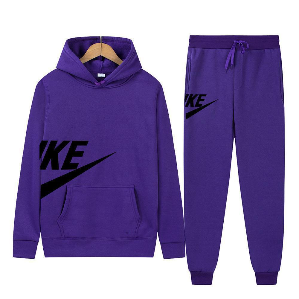 Herren Mode Hoodie Set: Herbst-Winter-Print, Lässiges Fitness-Sweatshirt im europäischen amerikanischen Stil