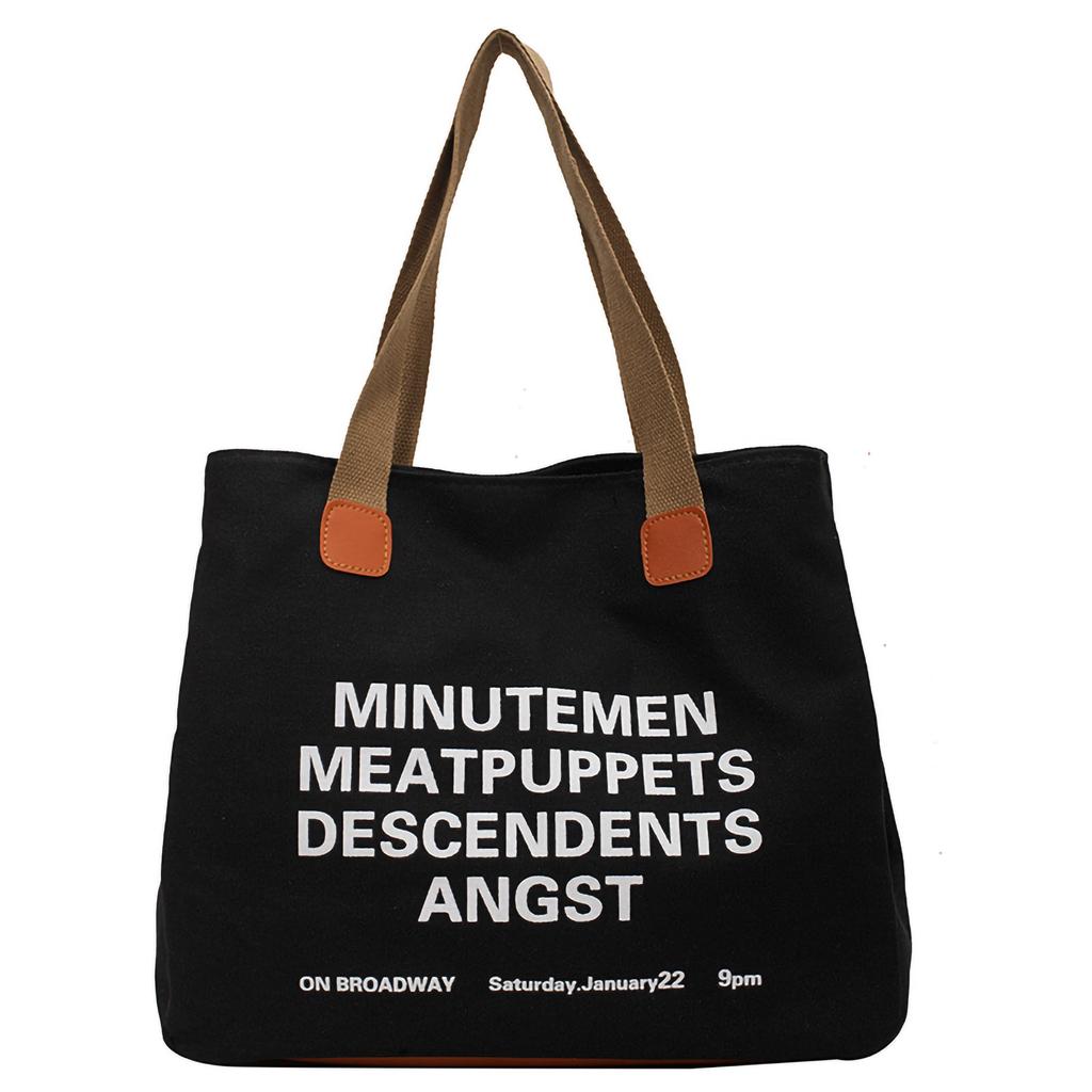 Einfache Canvas-Tasche Lässig Modisch Exquisit Große Kapazität Canvas-Tragetasche Einkaufstasche mit Henkel