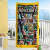Minecraft Beach Towel Quick-Dry Soft Microfiber Comfortable Lightweight Portable for Swimming,Beach,Camping, Travel, Beach Accessories,Gym