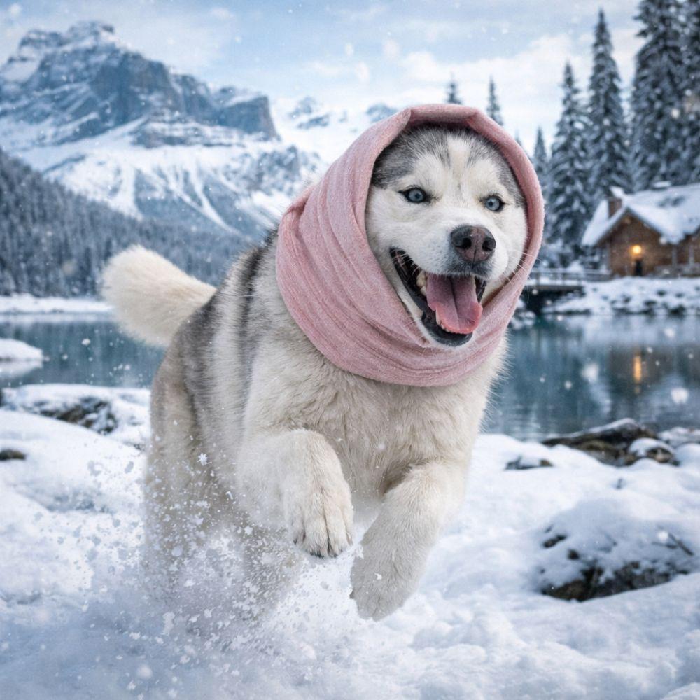 Warm Dog Ears Cover Anti-scare Noise Protection Calming Headscarf Anti-thunder Elastic Pet Soothing Hood Cold-Proof Protection