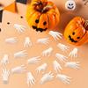 0pcs Halloween Horror Skeleton Hand Ornaments