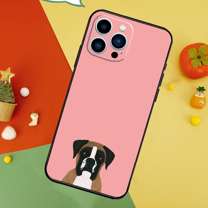 Boxer Dog Phone Case For iPhone 18 17 Pro Max 16 15 14 13 12 11 Pro Max Plus 12 13 Mini 16e 17 Air Cover