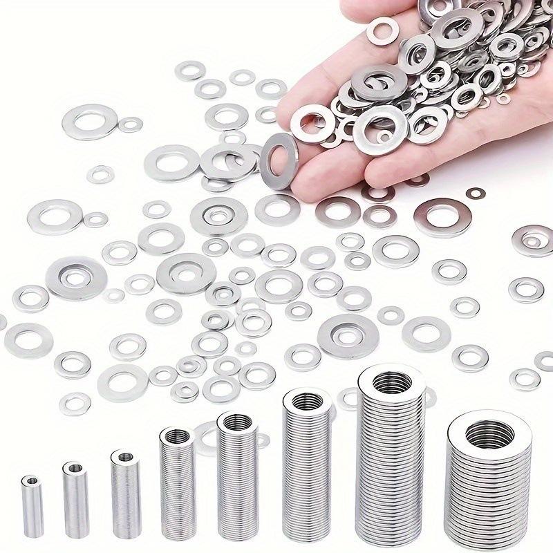 1PACK 80-580pcs Flat Gasket Combination Set, Easy To Install, Size M2-M12 Is Suitable for Home, Car