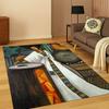 African Ethiopian Style Carpet Rug for Home Bedroom Living Room Sofa Doormat Decor,Kid Area Rug Play Game Non-slip Floor Mat