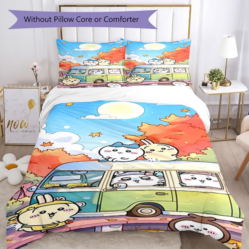 Chiikawa Bedding Set Suitable For Guest Room Lightweight Perfect Gift For Friends Family