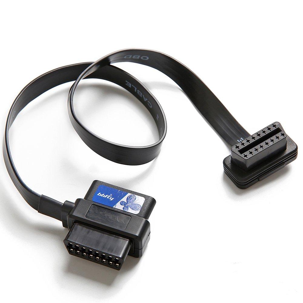 

bbfly-A9 OBD II OBD2 16 Pin Splitter Extension 1x Male and 2X Female Extension Cable Adapter (2FT/60CM) 1 Pack