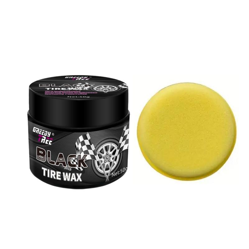 Car Tire Gloss Wax, Tire Repair and Maintenance Wax To Prevent Cracking and Aging, Restore Tire Black Gloss