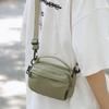 Women Nylon Small Handbag Men Waterproof Lightweight Shoulder Bag Solid Color Crossbody Mobile Phone Bag