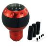 Abfer Manual Shift Universal Car Gear Stick Shifter Head for Automotive Interior and 5-Speed Knob, (Black Red)