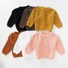 Hot Selling Girls' Solid Color Knit Pullover Sweater