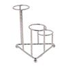Large Capacity Triangular Ball Base Silver/Black/Gold Crystal Ball Stand  Office