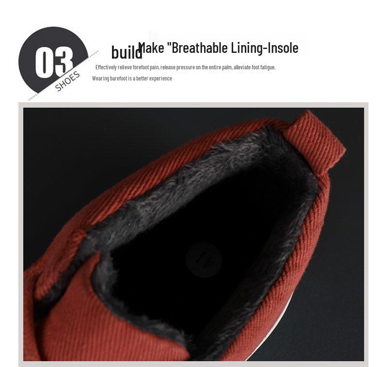 Herren Fleecegefütterte High-Top Canvas-Sneaker: Warme, vielseitige, lässige Winterschuhe.