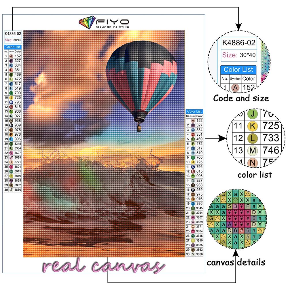 Diamond Painting Hot Air Balloon Diamond Mosaic Craft Diamond Embroidery Painting