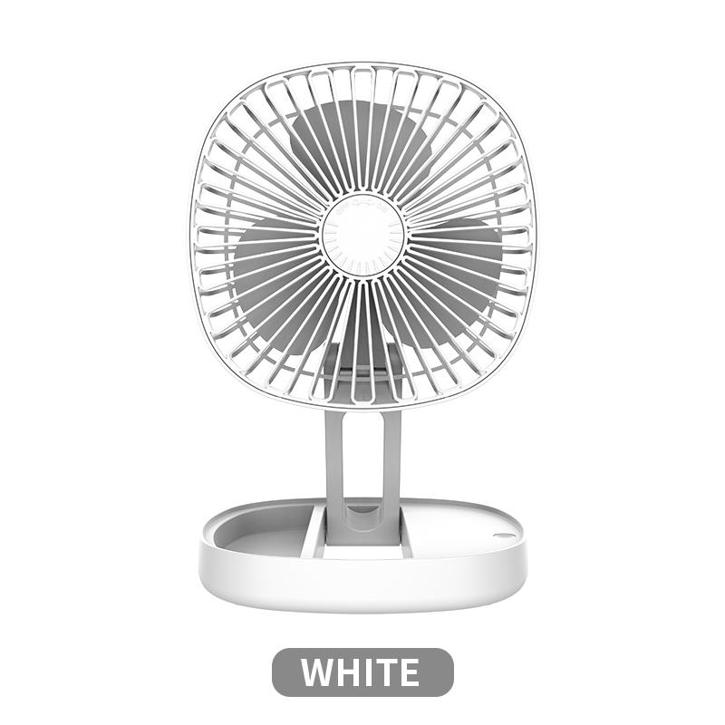 

Desktop Wall Mounted Mini Small Foldable Fan Rechargeable Folding Electric Fan USB Small Fan Amping белый