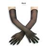55CM Sexy Lace Thin Hollow Transparent Long Gloves Breathable Net Yarn Women Man Stage Performance Party Cosplay Elasticity