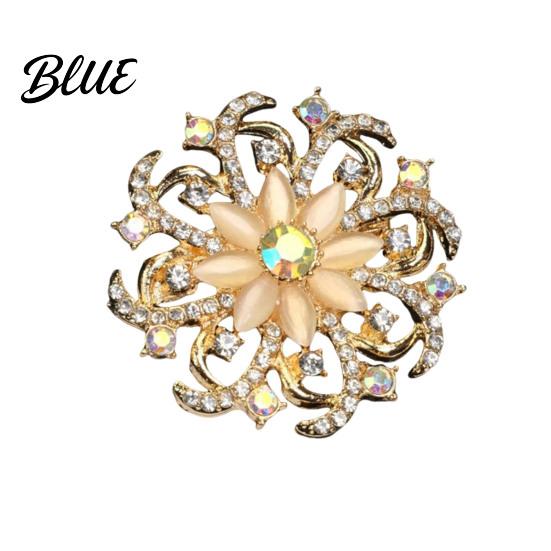 Vintage-inspired Brooch Retro Style Flower Plant Design Suit Lapel Pin