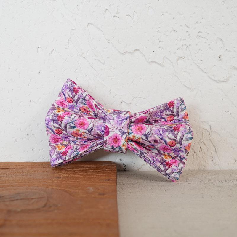 Light Purple Mountain Flower Cat Collar - Double Layer & Durable (UCC-188J) by MUTTCO