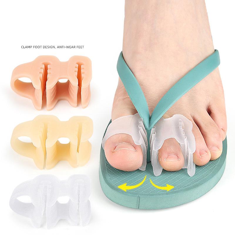 

Toe Finger Separator 2 Hole Hallux Valgus Orthopedic Spacers Bunion Overlapping Hammer Foot Corrector Pain Relief Foot Care 1