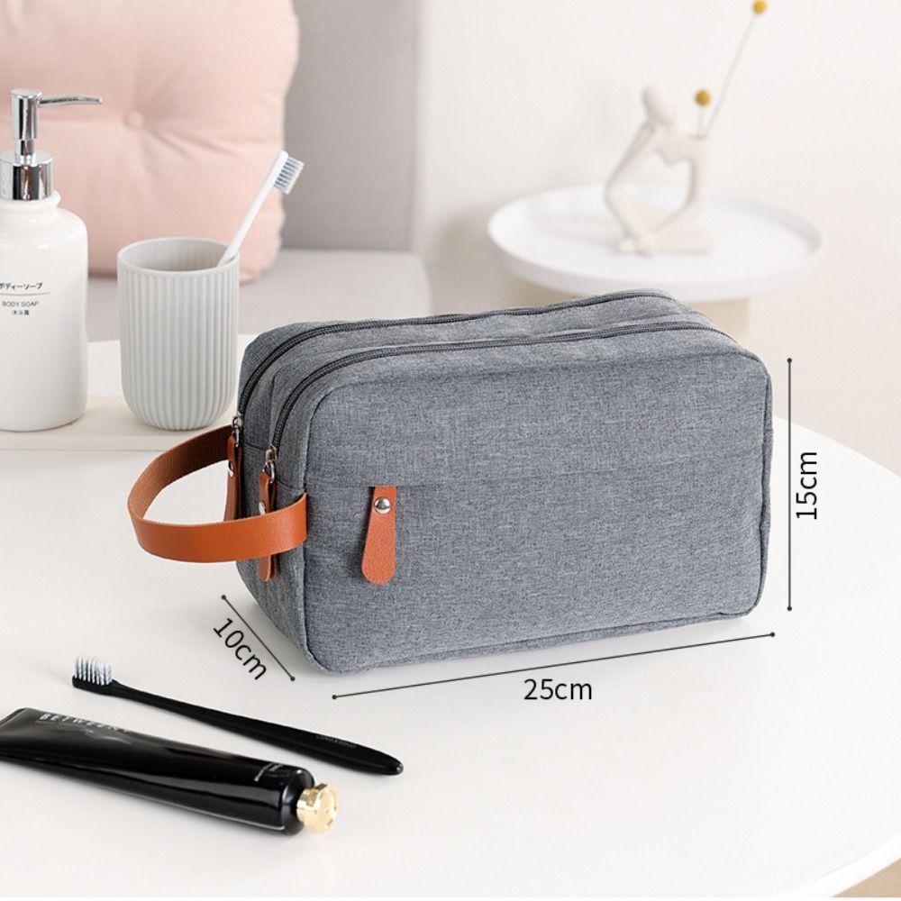 Oxford Canvas Mens Toiletry Bag Multifunctional Beauty Wash Pouch Portable Make Up Bag  Outdoor