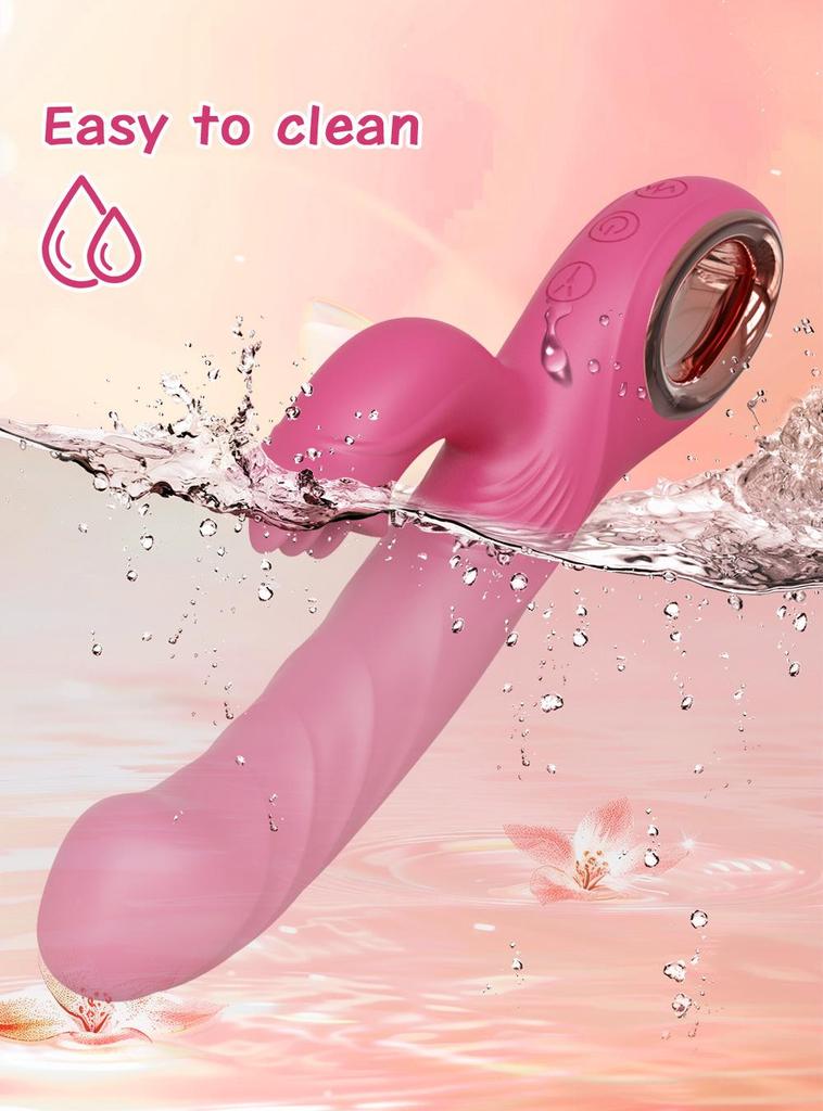 Women's Rabbit-style Vibrator with Buckle - G-Spot & Clitoral Massager