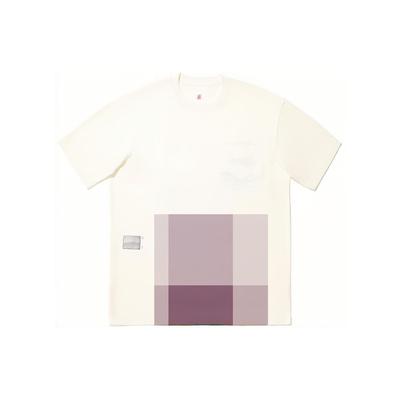 Li-Ning Serie Reignite Camiseta Unisex de Manga Corta Casual Holgada con Estampado Gráfico de Hombro Caído Blanco Roto AHSU233-1