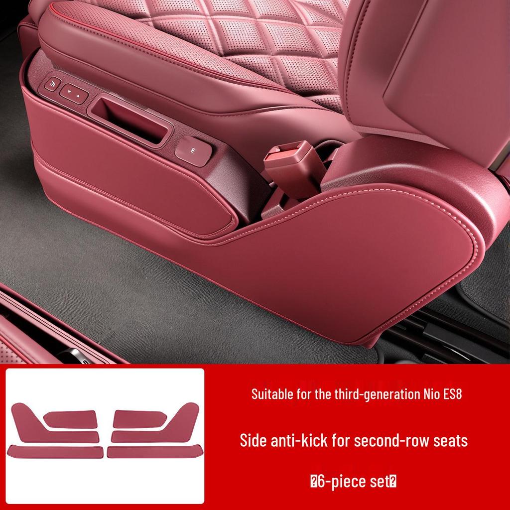 NIO ES8 Seat Kick Mats: Rear Second Row Aisle Protection Covers for 26 Models - Car Interior Accessories.