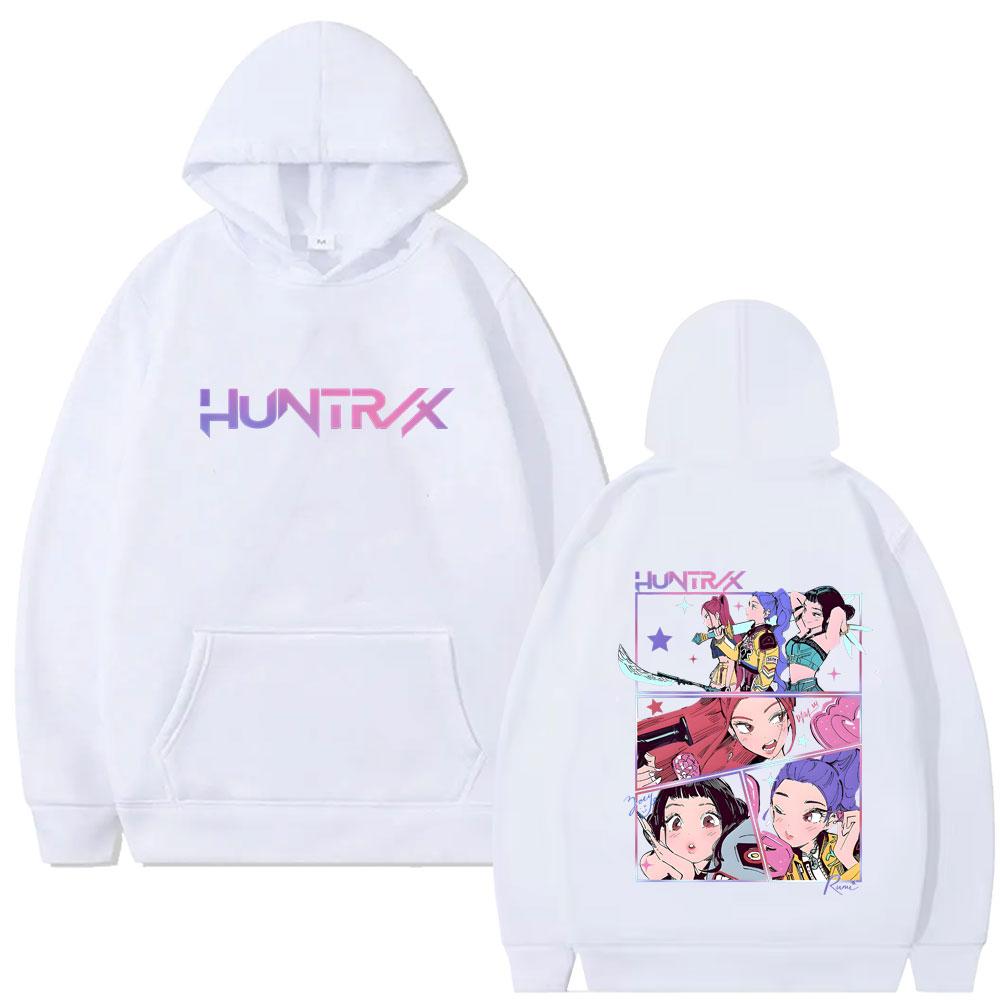 Movie KPop Demon Hunters Rumi Mira Zoey Graphic Hoodie Men Women Korean Fashion Trend Streetwear Unisex Pullover