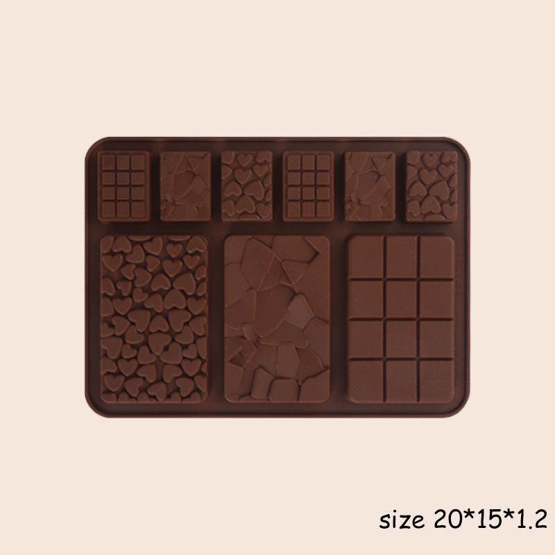 Multiple Styles Chocolate Mold Dubai Silicone Chocolate Bar Mold Cake Tools  Pistachio Candy Bar Mold for Filling Chocolate