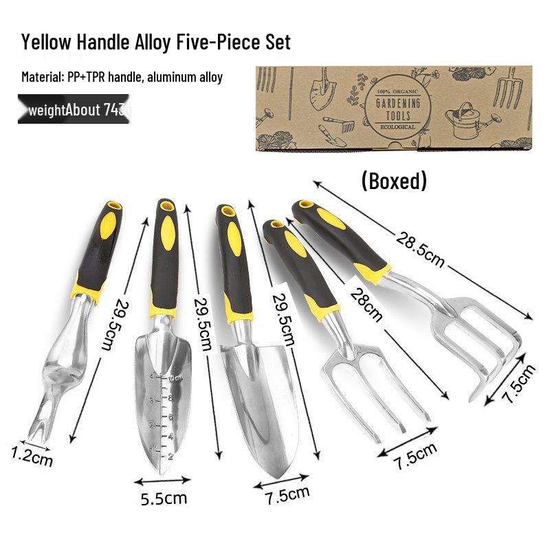 Aluminum Alloy Gardening Tool Set: Wide Shovel, Three-Tine Shovel, Garden Scale Shovel for Planting Vegetables, Flowers, Grass, and Beachcombing.