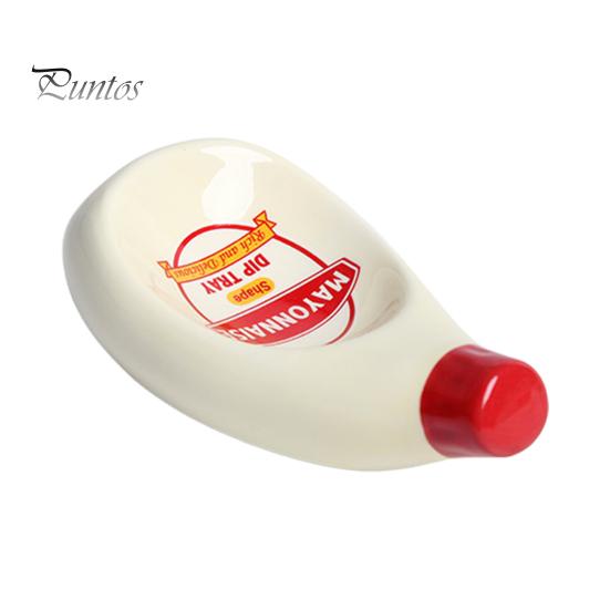 Dipping Dish Eye-catching Unique Shape Ceramic Tomato Ketchup Dipping Bowl Desktop Decor for Home