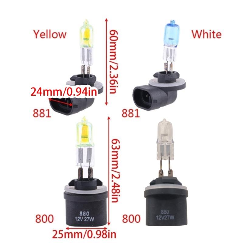 Auto Car Styling Lighting Lamp Bulbs 880/881 12V 27W Halogen Bulb for Headlight Energy Saving LED Bulb