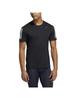 Adidas Techfit Fitted Short Sleeve Black 24775 3-Stripes T-Shirt, Men's, (GL0460),