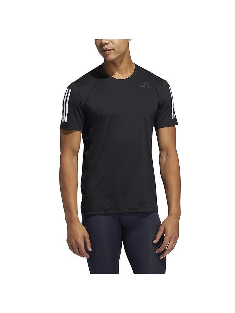 Adidas Techfit Fitted Short Sleeve Black 24775 3-Stripes T-Shirt, Men's, (GL0460),