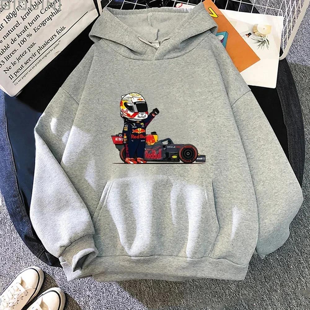 Mini F1 hoodie, women's hoodie, Kawaii sweatshirt, Kpop clothing, game fashion, streetwear, warm hoodie for autumn and winter