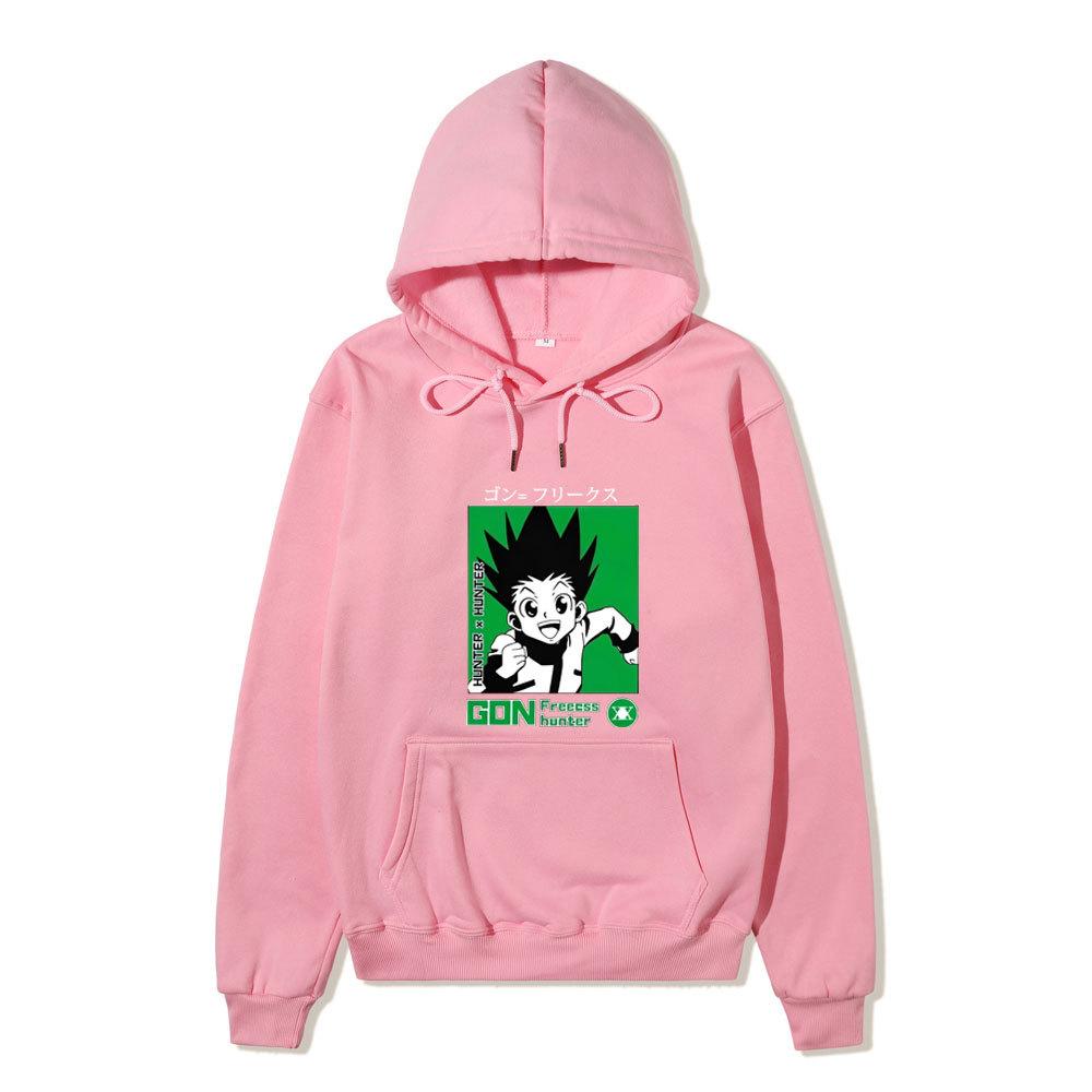 Japanese Anime Hoodie Sweatshirt Hunter X Hunter Graphic Printing Sweatshirts for Fans Casual Autumn Winter Fleece Streetwear