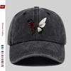 pc Butterfly And Floral Pattern Printed Baseball Cap Home Leisure Decor Papa Hat Truck Driver Sun Hat Washable Adjustable He