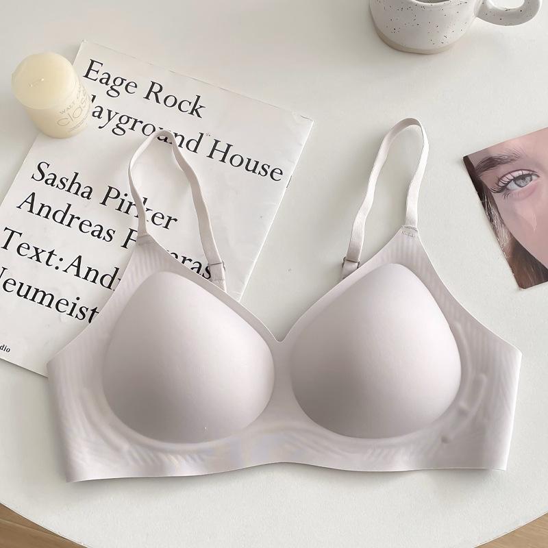 Women Wireless Soft Support Push Up Bra For Small Bust Anti Sag Breathable Lingerie