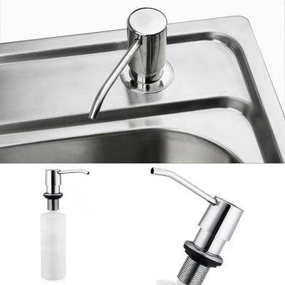 Kitchen Sink Soap Dispenser ABS Plastic Built In Lotion Pump Plastic Bottle for Bathroom and Kitchen Liquid Soap Organize