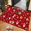 Christmas Theme Floor Carpet, Soft Area Rug, Xmas Indoor Home Holiday Decoration