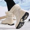 New Cotton Shoes Waterproof and Cold Proof Long Boots for Women Outdoor with Thick Velvet and Warmth Snow Boots