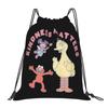 Custom Cookie Monster Drawstring Bag Women Men Lightweight Cartoon Sports Gym Storage Backpack