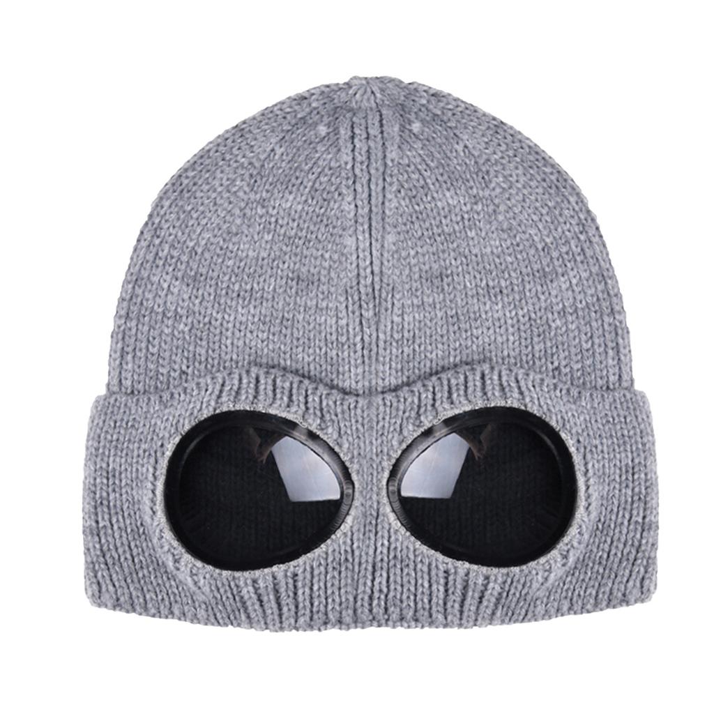 Men's and Women's Windshield and Cashmere Ski Hat Knitted Warm Woolen Hat