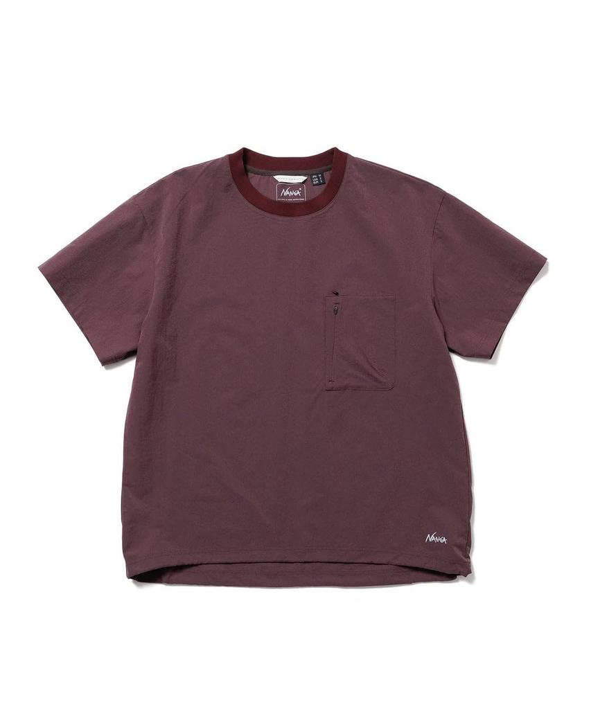 NANGA DOTAIR® COMFY TEE (UNISEX) N2500-1J300A (JP, Alphabet, M, PLUM)