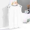 Summer Loose Solid Color Short Sleeved T-shirt For Men, Ice Silk T-shirt