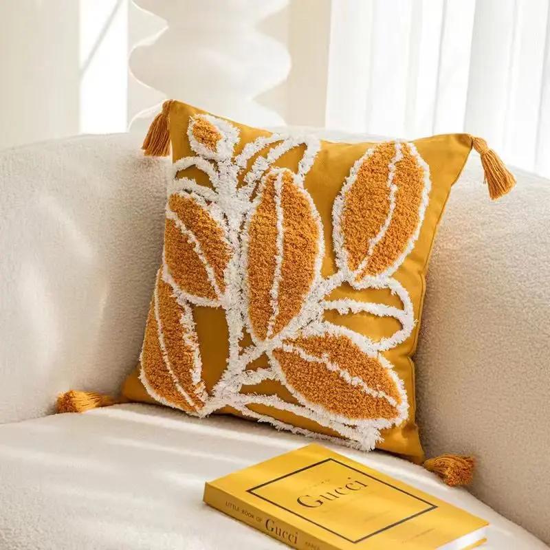 2026 New 45x45CM Beautiful Flower Pillowcase For Living Room Bedside Sofa Car Backrest Office Decoration Pillow Cushion Cover