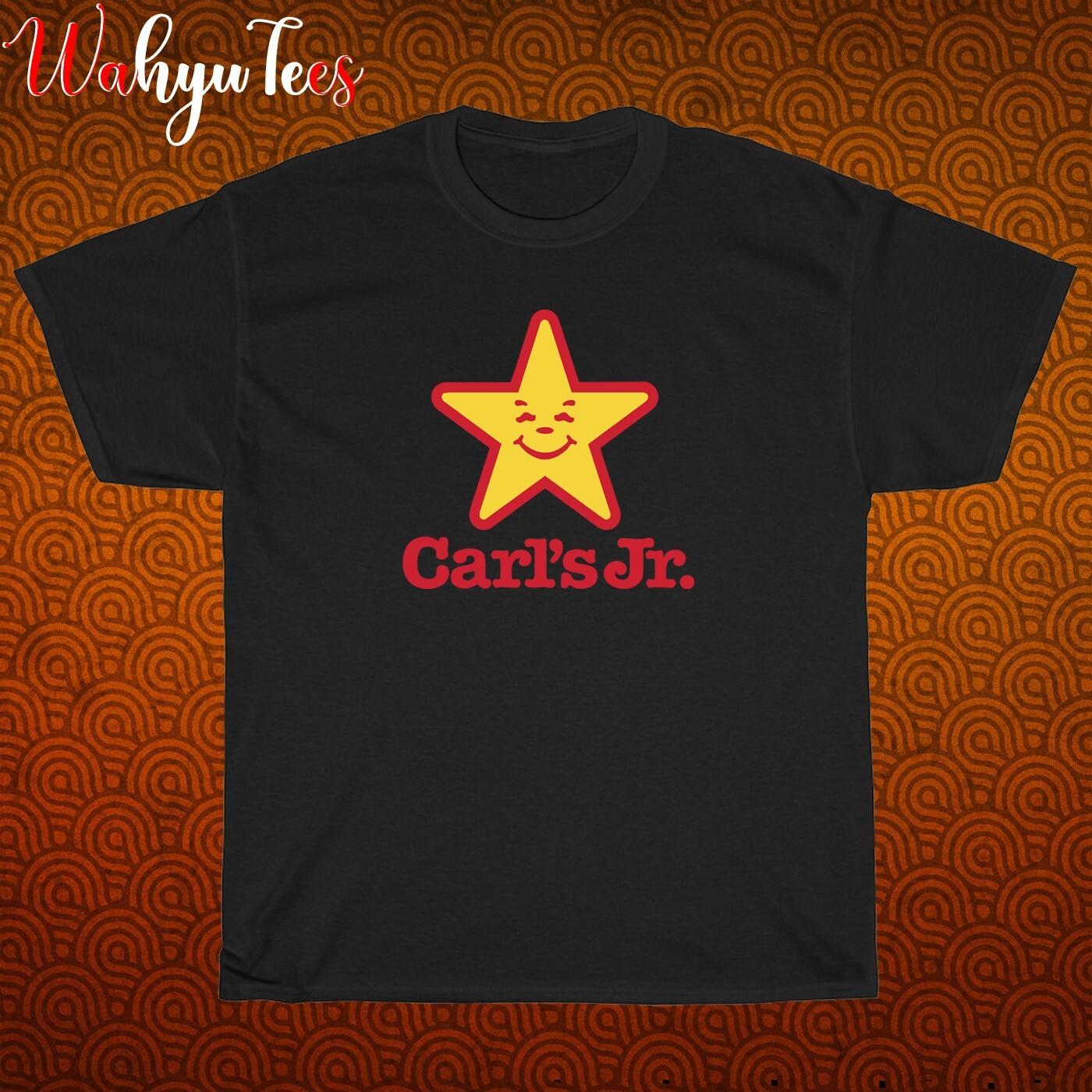 New Carl s Jr Logo Black/Grey/Navy/White Size S-5XL Unisex T-Shirt S
